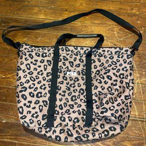 GUC Victoria's Secret PINK Leopard Print XL Travel Tote Bag